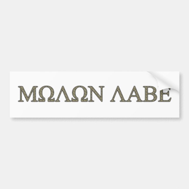 Autocollant De Voiture Molon Labe (Devant)