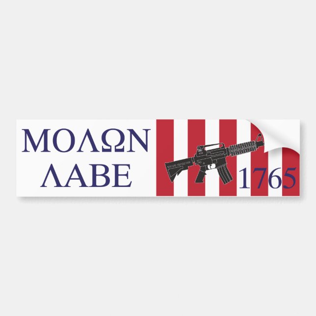 Autocollant De Voiture Molon Labe/fils d'adhésif pour pare-chocs de (Devant)
