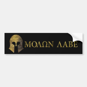 Autocollant De Voiture Molon Labe, viennent les prendre (la version de
