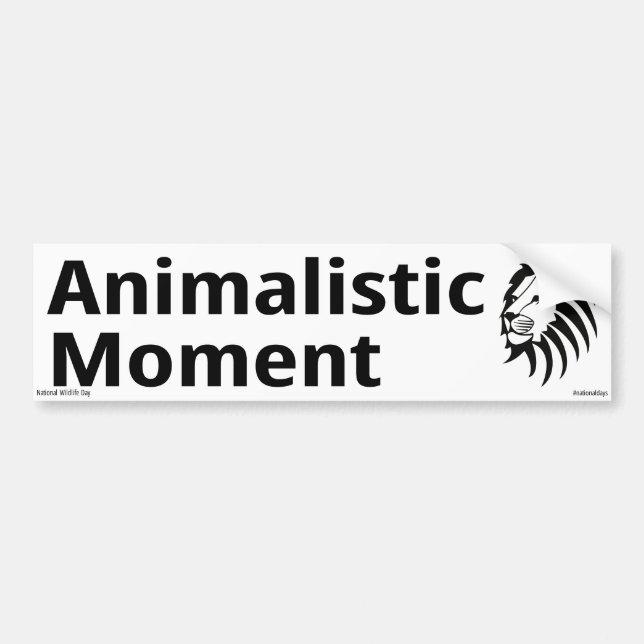 Autocollant De Voiture Moment animaliste (Devant)