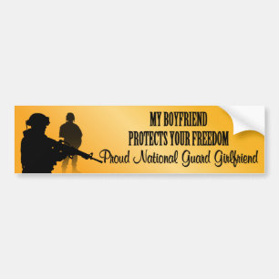 Autocollant De Voiture Mon ami protège votre liberté (garde nationale