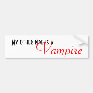 Autocollant De Voiture Mon autre tour est a, vampire