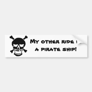 Autocollant De Voiture Mon autre tour est un bateau de pirate