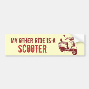 Autocollant De Voiture Mon autre tour est un SCOOTER