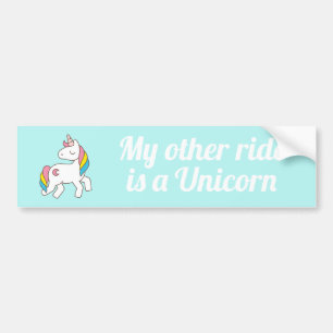 Autocollant De Voiture Mon autre tour est une licorne