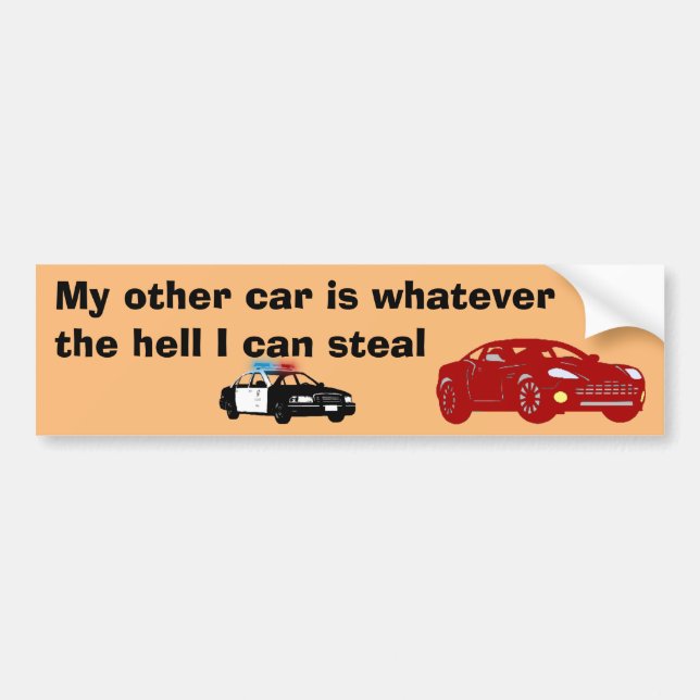 Autocollant De Voiture Mon autre voiture (Devant)
