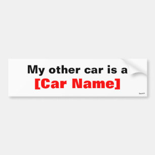 Autocollant De Voiture Mon autre voiture est…