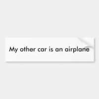 Mon autre voiture est un avion