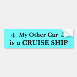Autocollant De Voiture Mon autre voiture est un bateau de croisière