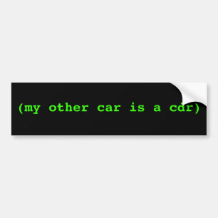 Autocollant De Voiture (mon autre voiture est un cdr)