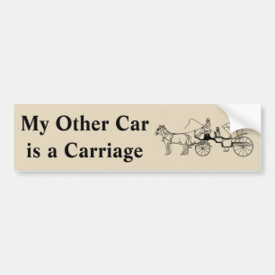 Autocollant De Voiture Mon autre voiture est un chariot