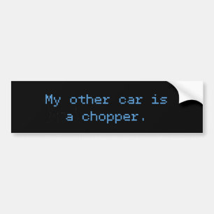 Autocollant De Voiture Mon Autre Voiture Est Un Chopper