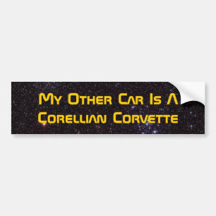 Autocollant De Voiture Mon autre voiture est un Corellian Corvette