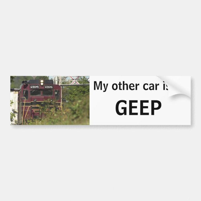 Autocollant De Voiture Mon autre voiture est un GEEP (Devant)