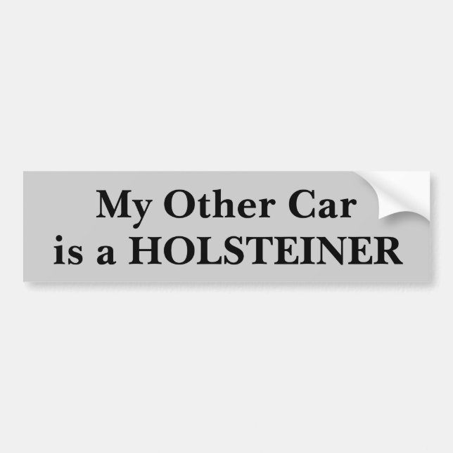 Autocollant De Voiture Mon autre voiture est un Holsteiner (Devant)