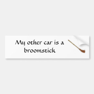 Autocollant De Voiture Mon autre voiture est un manche à  balai