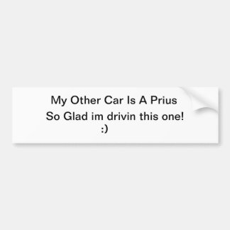 Autocollant De Voiture Mon autre voiture est un Prius