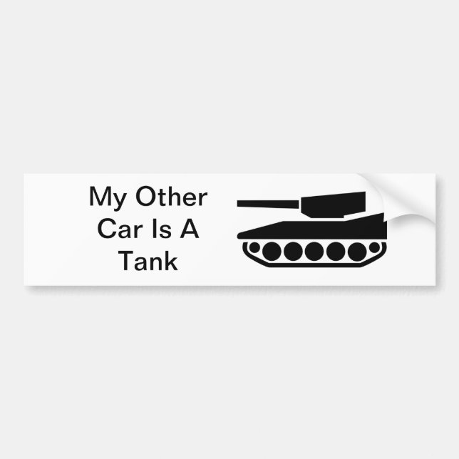 Autocollant De Voiture Mon autre voiture est un réservoir (Devant)