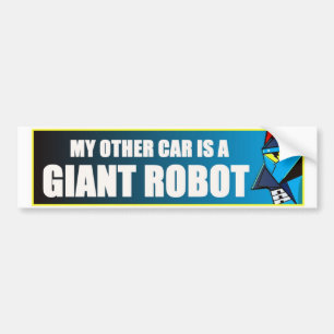 Autocollant De Voiture Mon autre voiture est un robot géant