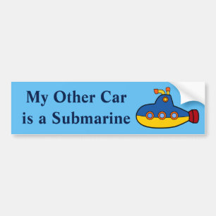 Autocollant De Voiture Mon autre voiture est un sous-marin