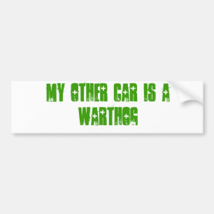 Autocollant De Voiture Mon autre voiture est un warthog
