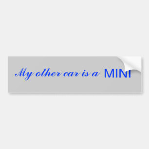 Autocollant De Voiture Mon autre voiture est une MINI