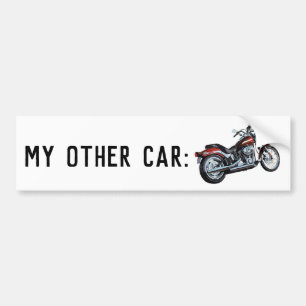 Autocollant De Voiture Mon autre voiture est une moto