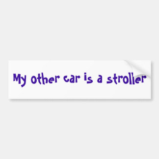 Autocollant De Voiture Mon autre voiture est une poussette