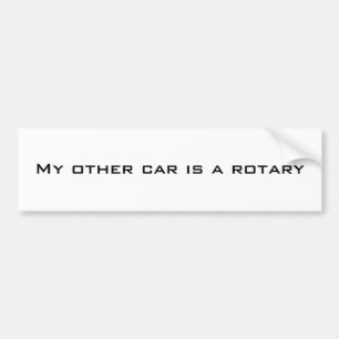Autocollant De Voiture Mon autre voiture est une rotatoire