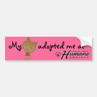Autocollant De Voiture Mon chat m'a adopté adhésif pour pare-chocs