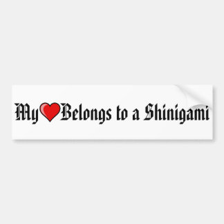 Autocollant De Voiture Mon coeur appartient à un Shinigami