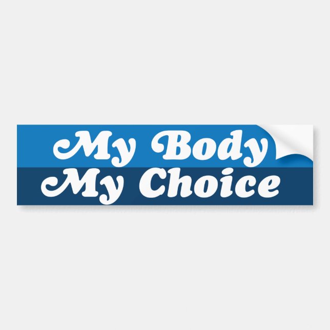 Autocollant De Voiture Mon corps Mon choix Pro-Choice (Devant)