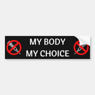 Autocollant De Voiture Mon corps Mon choix Sticker pare-chocs