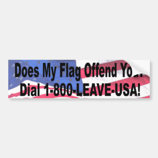 Autocollant De Voiture Mon drapeau vous offense-t-il ?