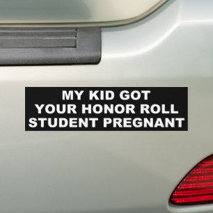 AUTOCOLLANT DE VOITURE MON ENFANT CONTRE VOTRE ENFANT ROLL HONNEUR