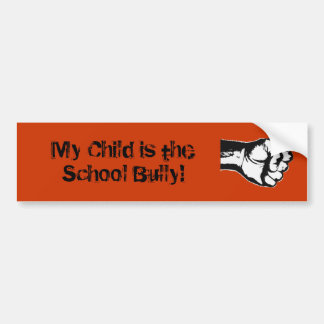 Autocollant De Voiture Mon Enfant est le taureau de l'école !