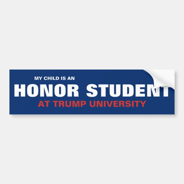 AUTOCOLLANT DE VOITURE MON ENFANT EST UN ÉTUDIANT D'HONNEUR À (Devant)