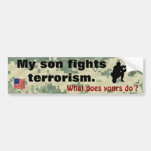 Autocollant De Voiture Mon fils combat le terrorisme