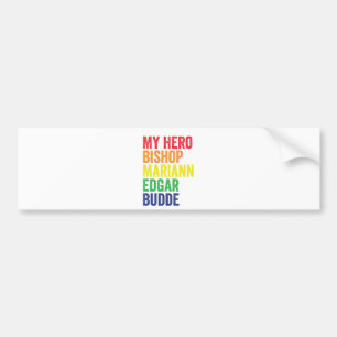 Autocollant De Voiture Mon héros Mgr Mariann Edgar Budde Trans LGBT