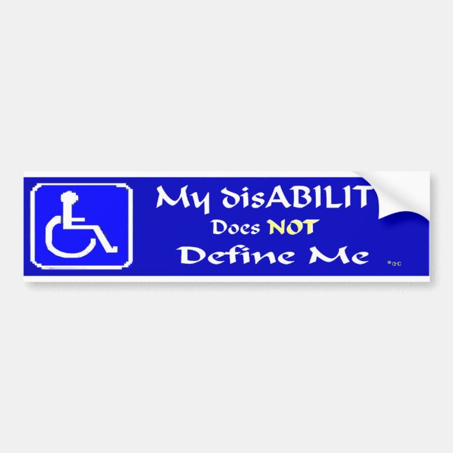 Autocollant De Voiture mon incapacité (Devant)