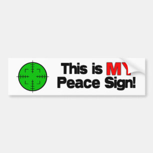Autocollant De Voiture Mon signe de paix