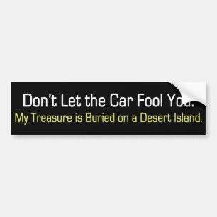 Autocollant De Voiture Mon trésor Bumpersticker