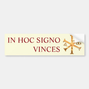 Autocollant De Voiture Monogramme d'or du Christ
