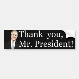 Autocollant De Voiture Monsieur le Président Merci