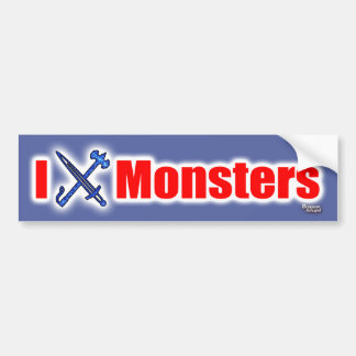 Autocollant De Voiture Monstres I (épée)