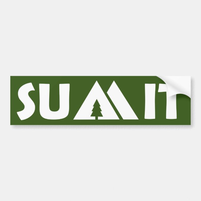 Autocollant De Voiture Montagnes du Sommet (Devant)