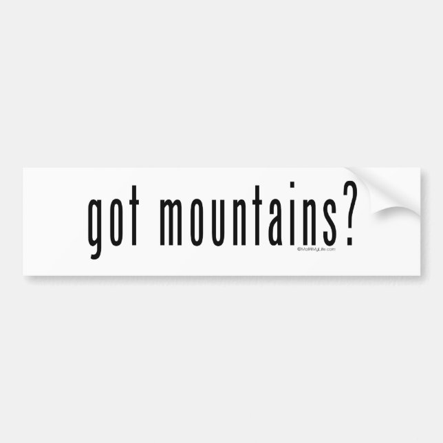 Autocollant De Voiture montagnes obtenues ? (Devant)
