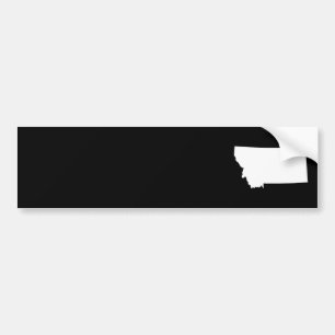 Autocollant De Voiture Montana en blanc et noir