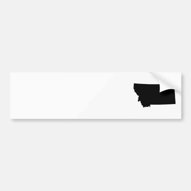 Autocollant De Voiture Montana en noir et blanc (Devant)