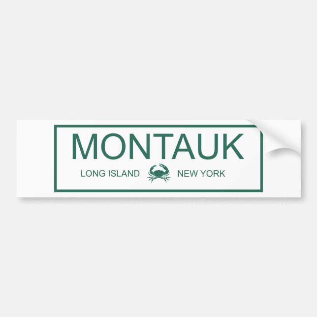 Autocollant De Voiture Montauk, Long Island, New York (Devant)